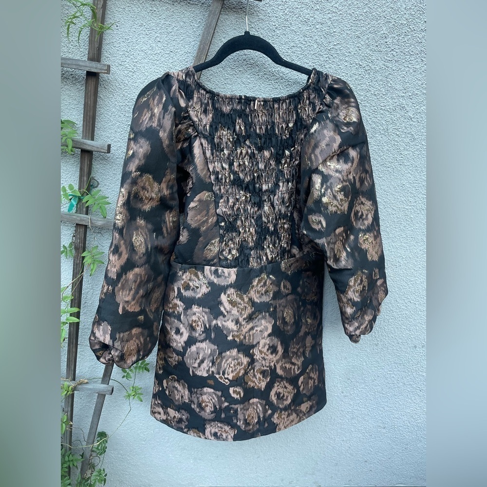 Misa Los Angeles Edie Dress Balloon Sleeve Babydoll PROM Party Size XS - Picture 14 of 16